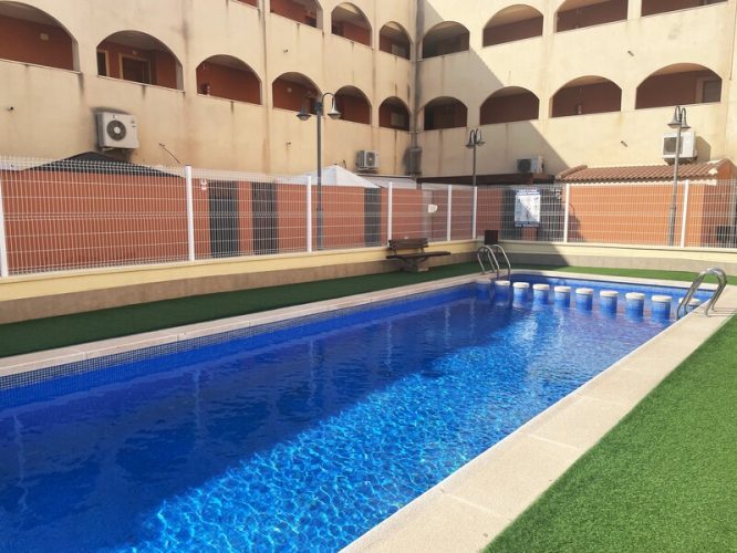 Plano de una piscina